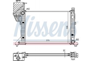 Nissens Ψυγείο, Ψύξη Κινητήρα - 62687A