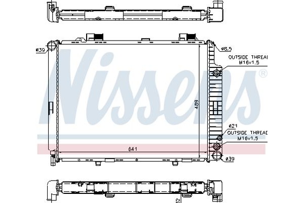 Nissens Ψυγείο, Ψύξη Κινητήρα - 62691A