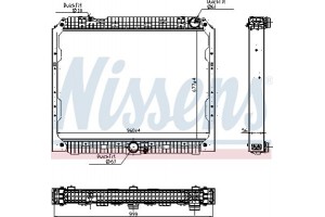 Nissens Ψυγείο, Ψύξη Κινητήρα - 627003