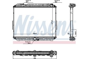 Nissens Ψυγείο, Ψύξη Κινητήρα - 6270030