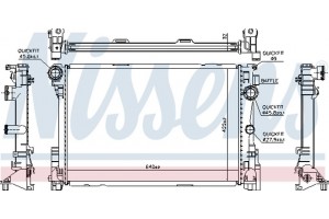 Nissens Ψυγείο, Ψύξη Κινητήρα - 627012