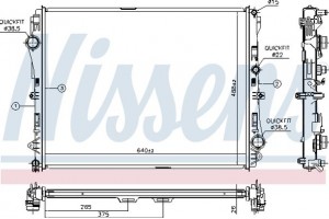 Nissens Ψυγείο, Ψύξη Κινητήρα - 627023