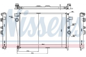 Nissens Ψυγείο, Ψύξη Κινητήρα - 627035