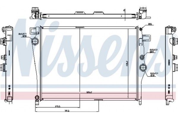 Nissens Ψυγείο, Ψύξη Κινητήρα - 627035