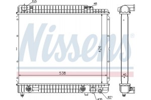 Nissens Ψυγείο, Ψύξη Κινητήρα - 62724A