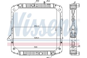 Nissens Ψυγείο, Ψύξη Κινητήρα - 62743