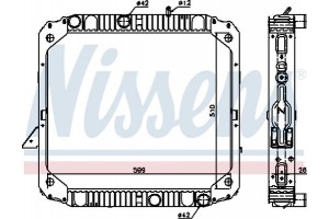 Nissens Ψυγείο, Ψύξη Κινητήρα - 62747