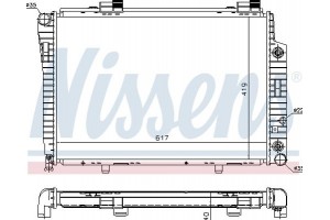 Nissens Ψυγείο, Ψύξη Κινητήρα - 62749A