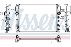 Nissens Ψυγείο, Ψύξη Κινητήρα - 62792A