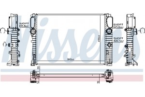 Nissens Ψυγείο, Ψύξη Κινητήρα - 62797A