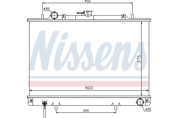Nissens Ψυγείο, Ψύξη Κινητήρα - 62809