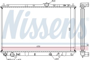 Nissens Ψυγείο, Ψύξη Κινητήρα - 62858A