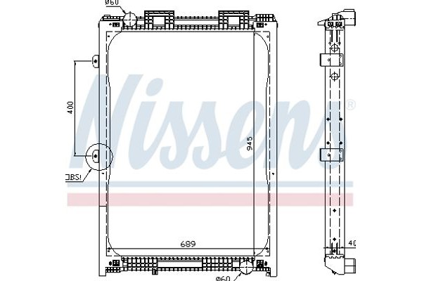 Nissens Ψυγείο, Ψύξη Κινητήρα - 62870A