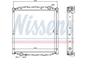 Nissens Ψυγείο, Ψύξη Κινητήρα - 62877A