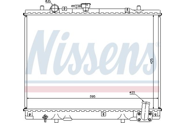 Nissens Ψυγείο, Ψύξη Κινητήρα - 62892