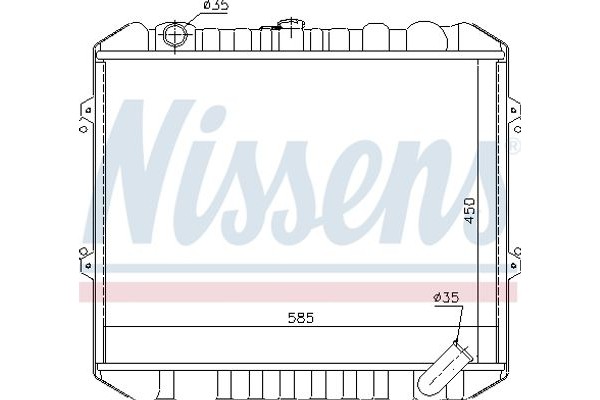 Nissens Ψυγείο, Ψύξη Κινητήρα - 628953