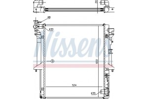 Nissens Ψυγείο, Ψύξη Κινητήρα - 62896