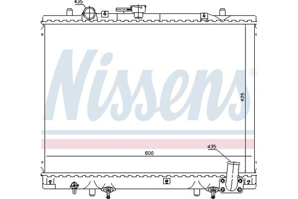 Nissens Ψυγείο, Ψύξη Κινητήρα - 628974