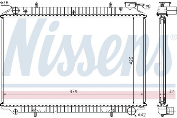 Nissens Ψυγείο, Ψύξη Κινητήρα - 62921A