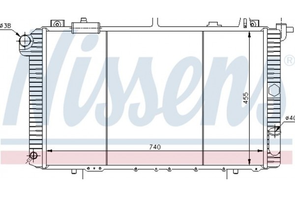 Nissens Ψυγείο, Ψύξη Κινητήρα - 62958