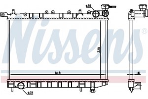Nissens Ψυγείο, Ψύξη Κινητήρα - 62974