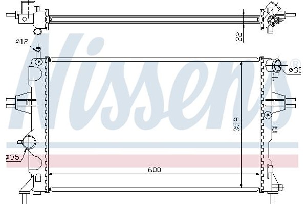 Nissens Ψυγείο, Ψύξη Κινητήρα - 630041