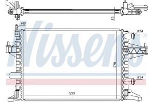 Nissens Ψυγείο, Ψύξη Κινητήρα - 63007