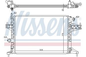 Nissens Ψυγείο, Ψύξη Κινητήρα - 63008