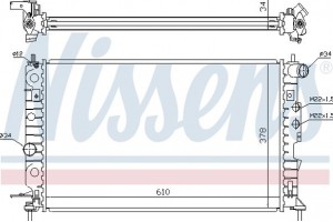 Nissens Ψυγείο, Ψύξη Κινητήρα - 630121