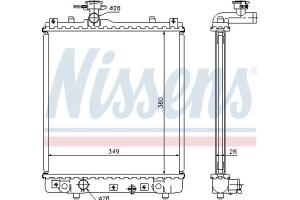 Nissens Ψυγείο, Ψύξη Κινητήρα - 63014A