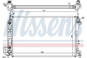 Nissens Ψυγείο, Ψύξη Κινητήρα - 63023A