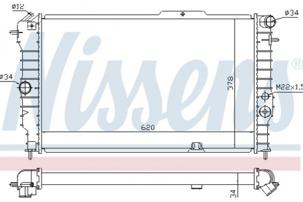 Nissens Ψυγείο, Ψύξη Κινητήρα - 630631