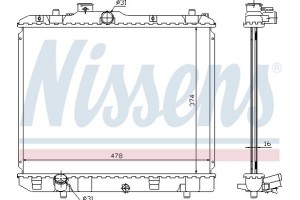 Nissens Ψυγείο, Ψύξη Κινητήρα - 630707