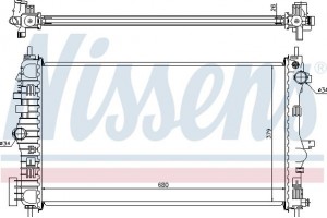 Nissens Ψυγείο, Ψύξη Κινητήρα - 630714