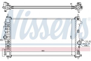 Nissens Ψυγείο, Ψύξη Κινητήρα - 630718