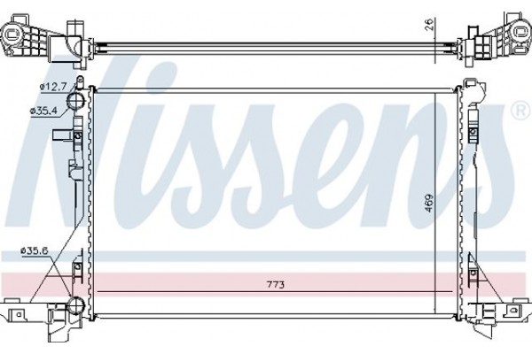 Nissens Ψυγείο, Ψύξη Κινητήρα - 630732