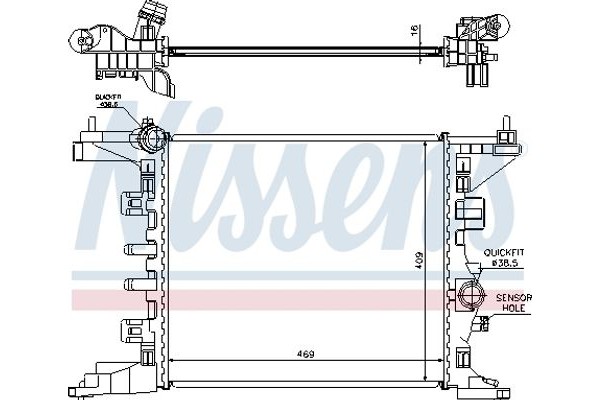 Nissens Ψυγείο, Ψύξη Κινητήρα - 630734