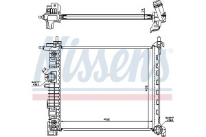 Nissens Ψυγείο, Ψύξη Κινητήρα - 630737