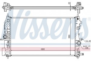 Nissens Ψυγείο, Ψύξη Κινητήρα - 630745