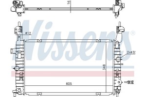 Nissens Ψυγείο, Ψύξη Κινητήρα - 630747