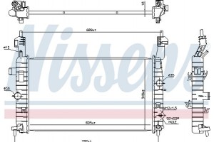 Nissens Ψυγείο, Ψύξη Κινητήρα - 630748