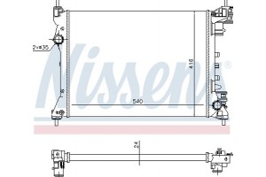 Nissens Ψυγείο, Ψύξη Κινητήρα - 630753