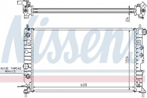 Nissens Ψυγείο, Ψύξη Κινητήρα - 630771