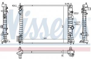 Nissens Ψυγείο, Ψύξη Κινητήρα - 630775