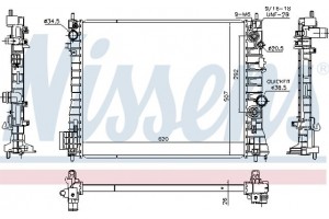 Nissens Ψυγείο, Ψύξη Κινητήρα - 630777