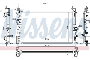 Nissens Ψυγείο, Ψύξη Κινητήρα - 630785