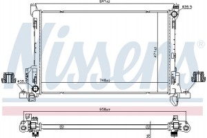 Nissens Ψυγείο, Ψύξη Κινητήρα - 630792