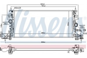 Nissens Ψυγείο, Ψύξη Κινητήρα - 630797