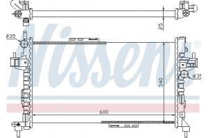 Nissens Ψυγείο, Ψύξη Κινητήρα - 63094