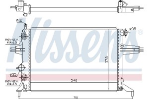 Nissens Ψυγείο, Ψύξη Κινητήρα - 632481